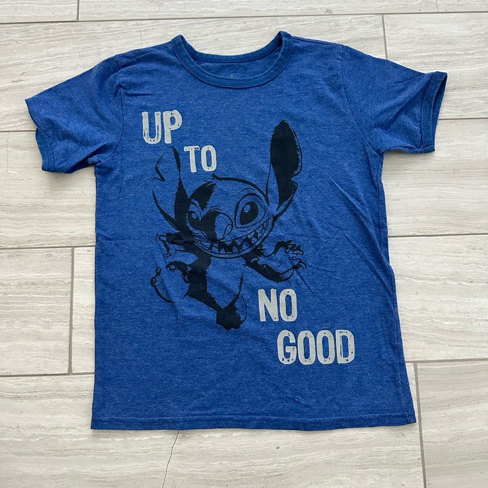 Disney Blue Stitch Kids T-Shirt, size 5/6